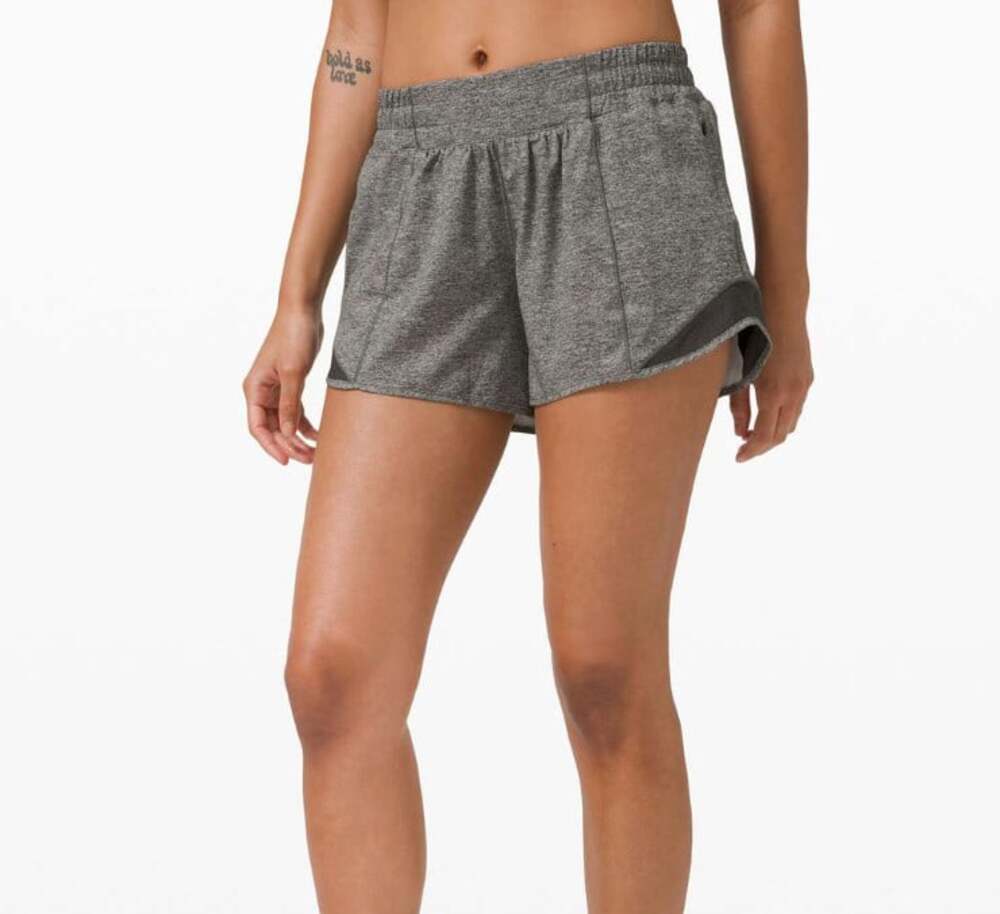 Lululemon Hotty Hot Short 4" Heather Lux Multi Black Size 6